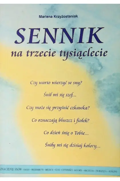 Książka - Sennik na trzecie tysiąclecie