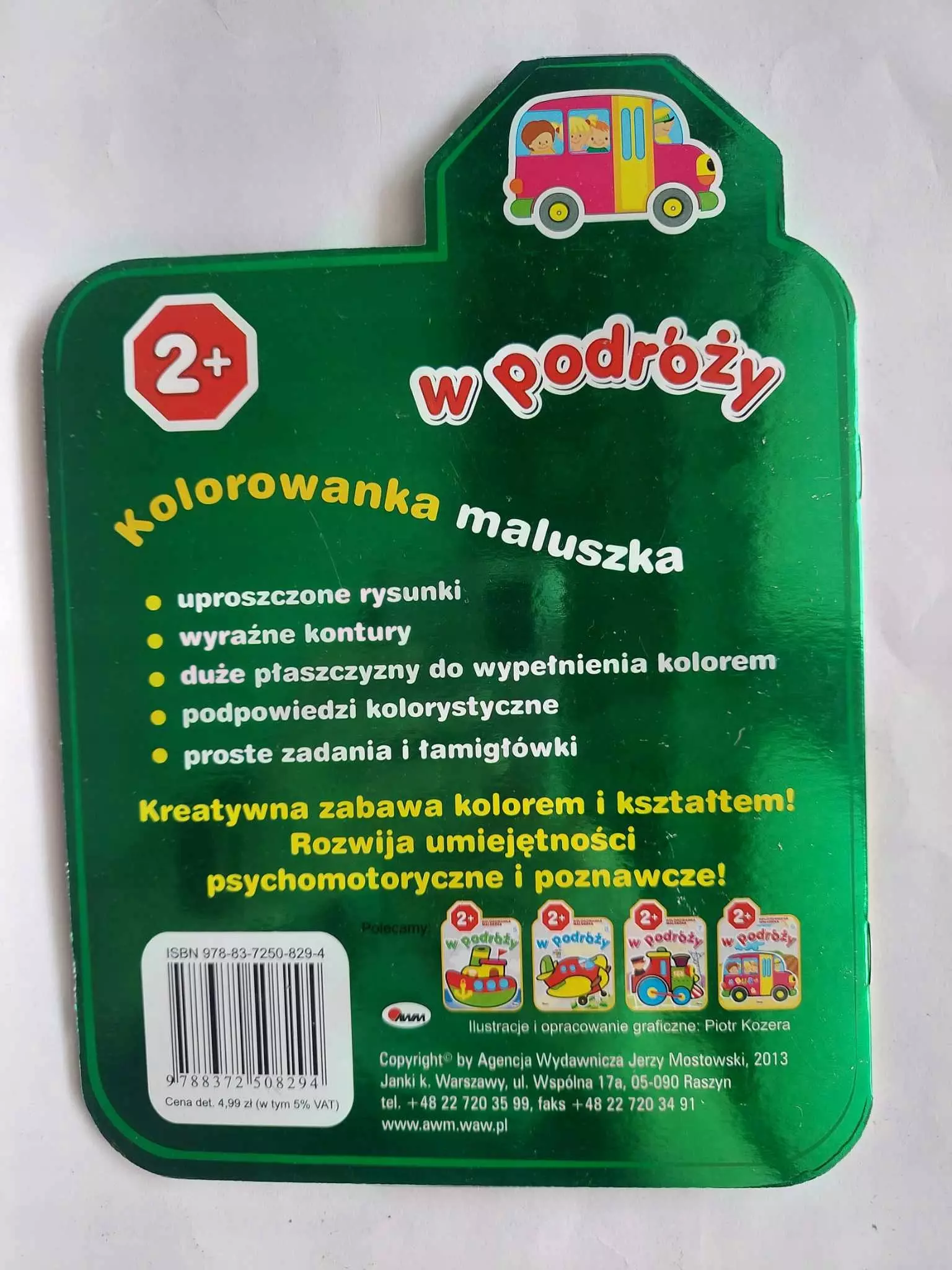 Książka - Kolorowanka maluszka W podróży 6