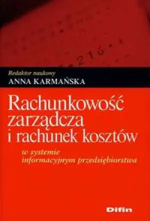Książka - Rachunkowość zarządcza i rachunek kosztów. Outlet