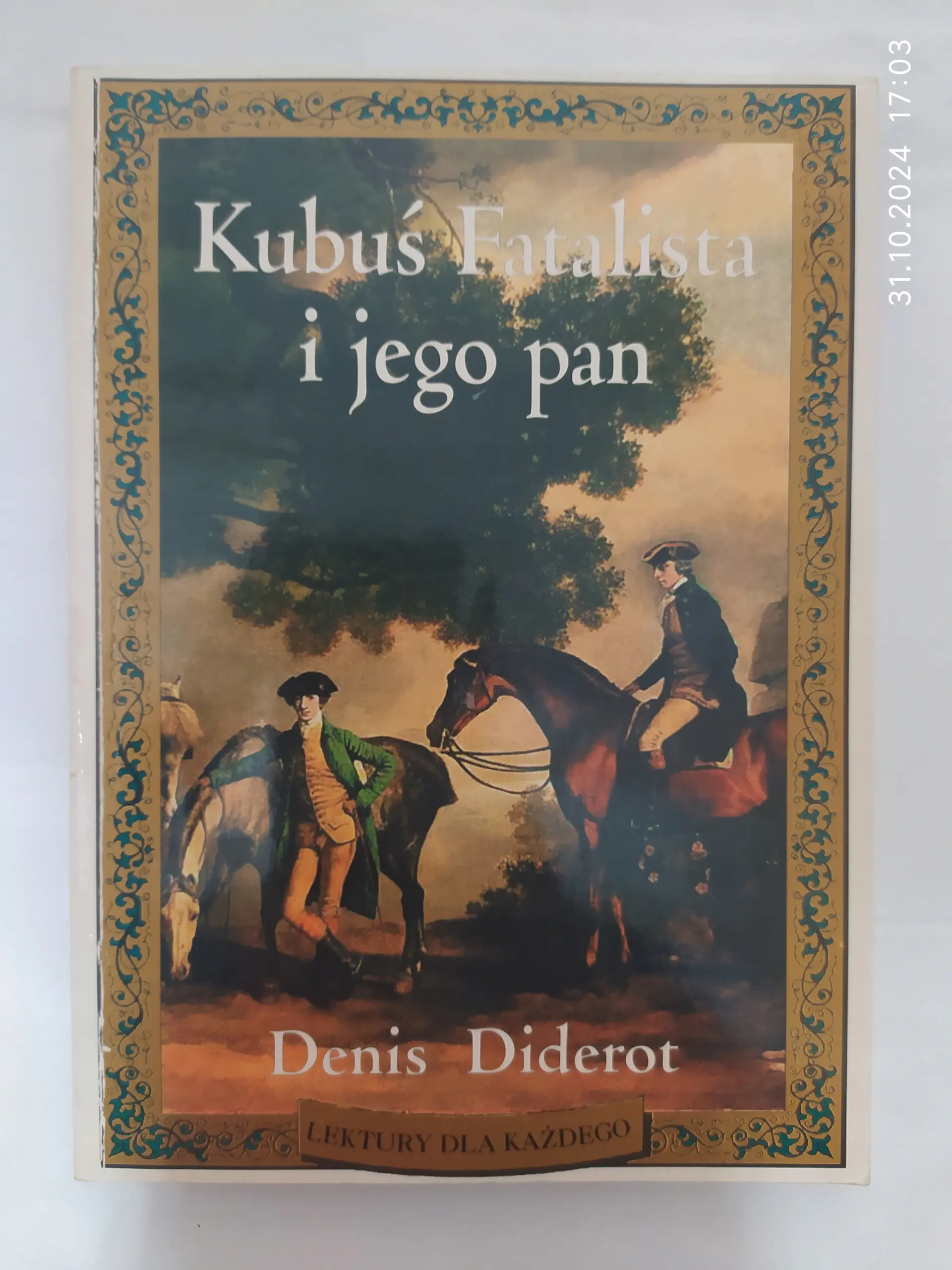 Książka - Kubuś Fatalista i jego pan