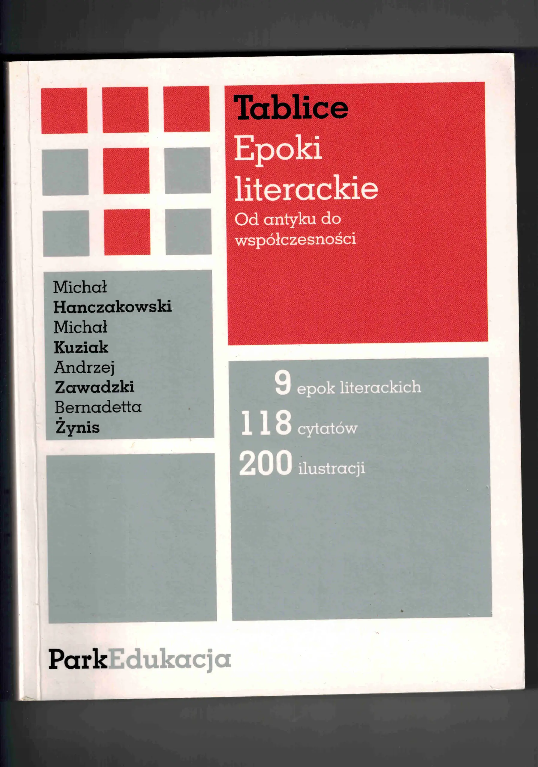 Książka - Epoki literackie. Od antyku do współczesności