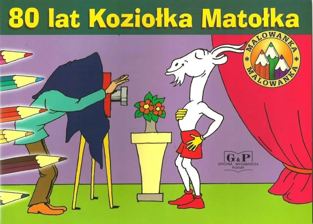 Książka - 80 lat Koziołka Matołka. Malowanka
