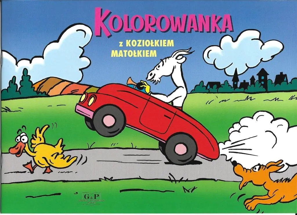Książka - Kolorowanka z Koziołkiem Matołkiem - autko