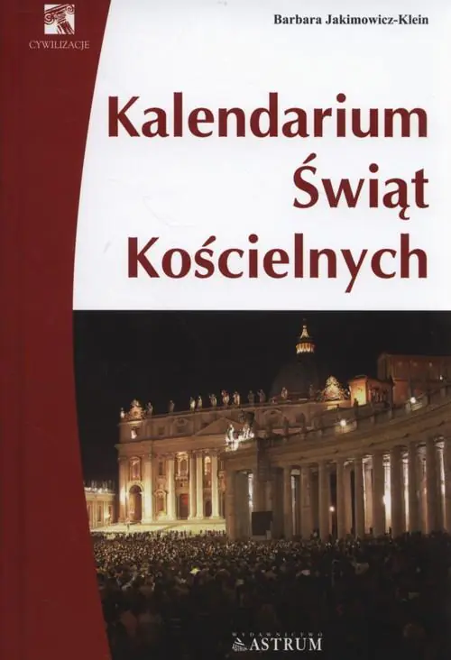 Książka - Kalendarium świąt kościelnych