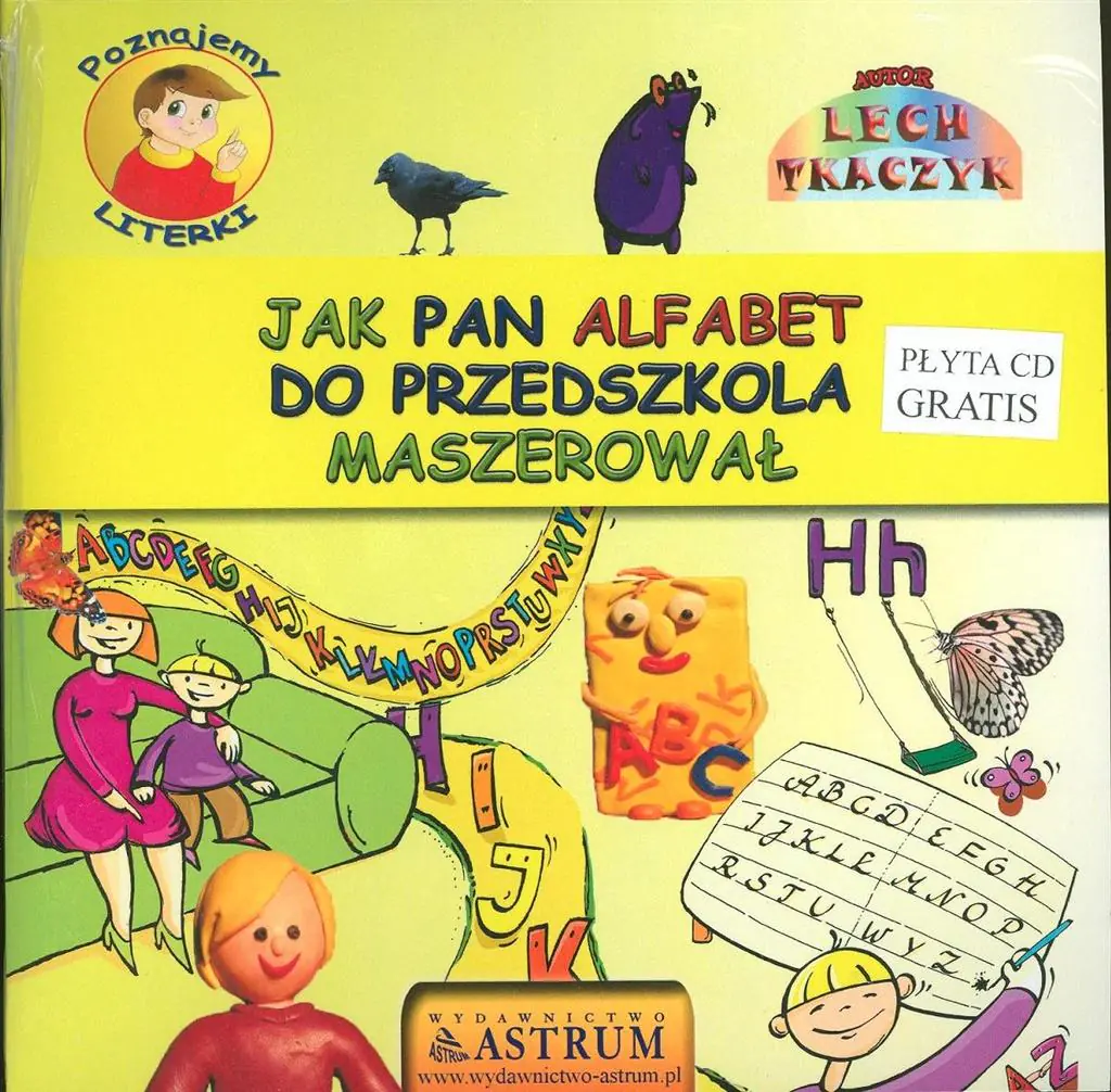 Książka - Poznajemy literki. Jak pan alfabet do przedszkola maszerował + CD