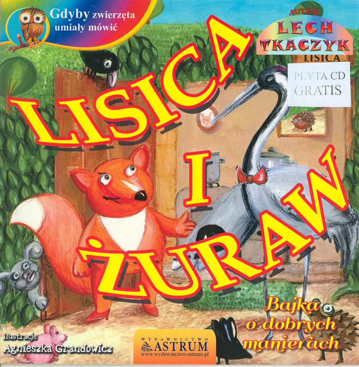 Książka - Gdyby zwierzęta umiały mówić. Lisica i żuraw + CD