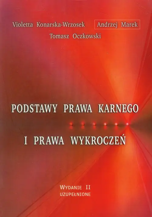 Książka - Podstawy prawa karnego i prawa wykroczeń