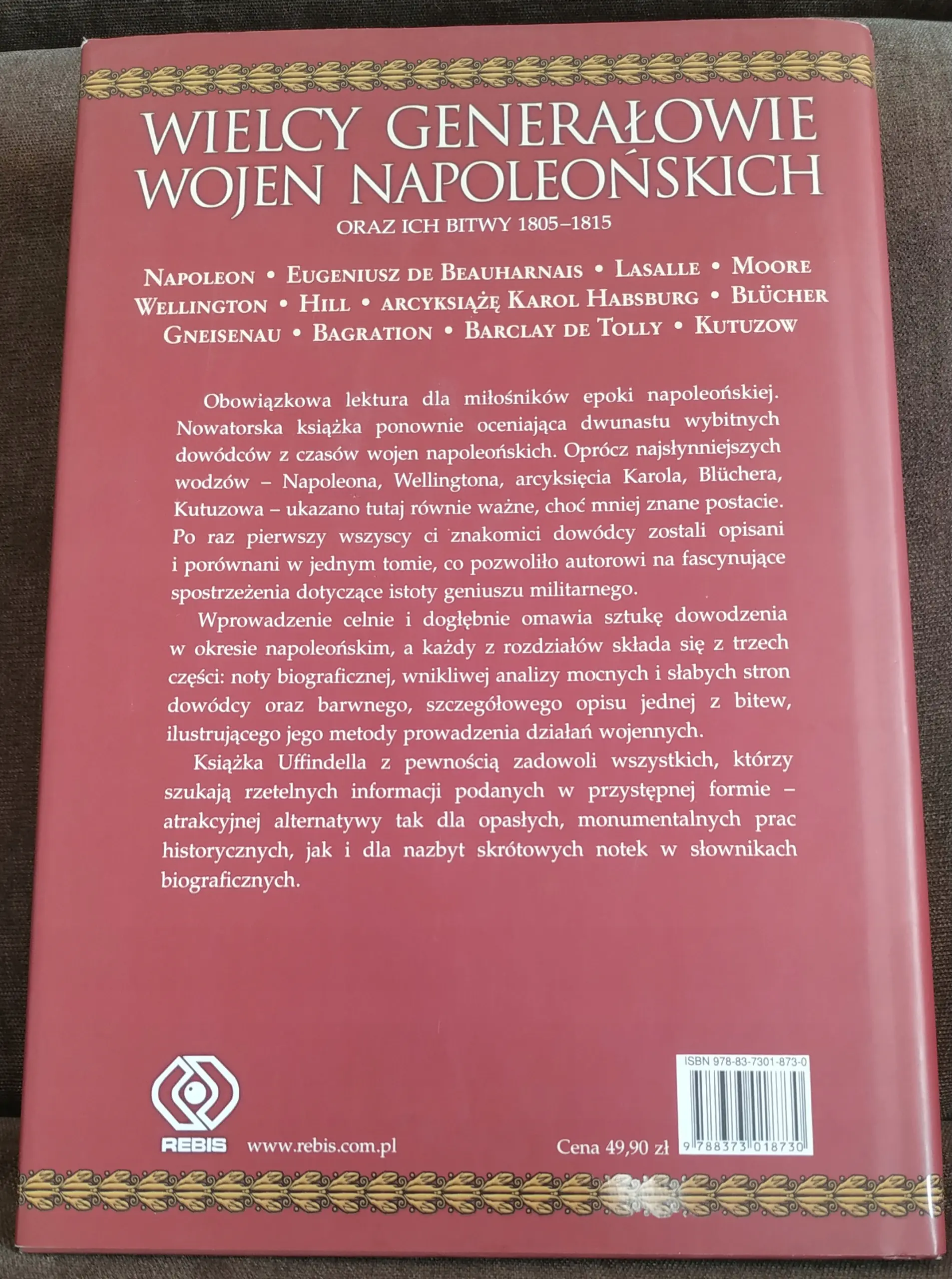 Książka - Wielcy generałowie wojen napoleońskich