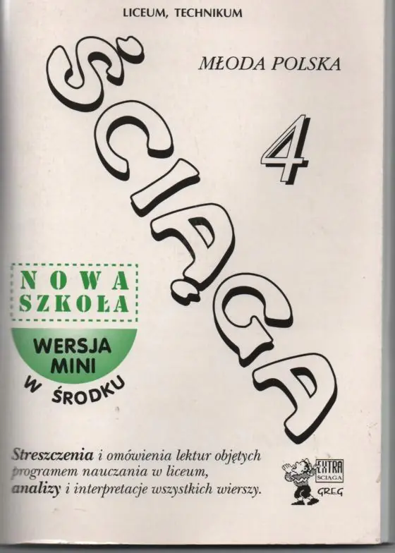 Książka - Ściąga 4 LO Młoda Polska