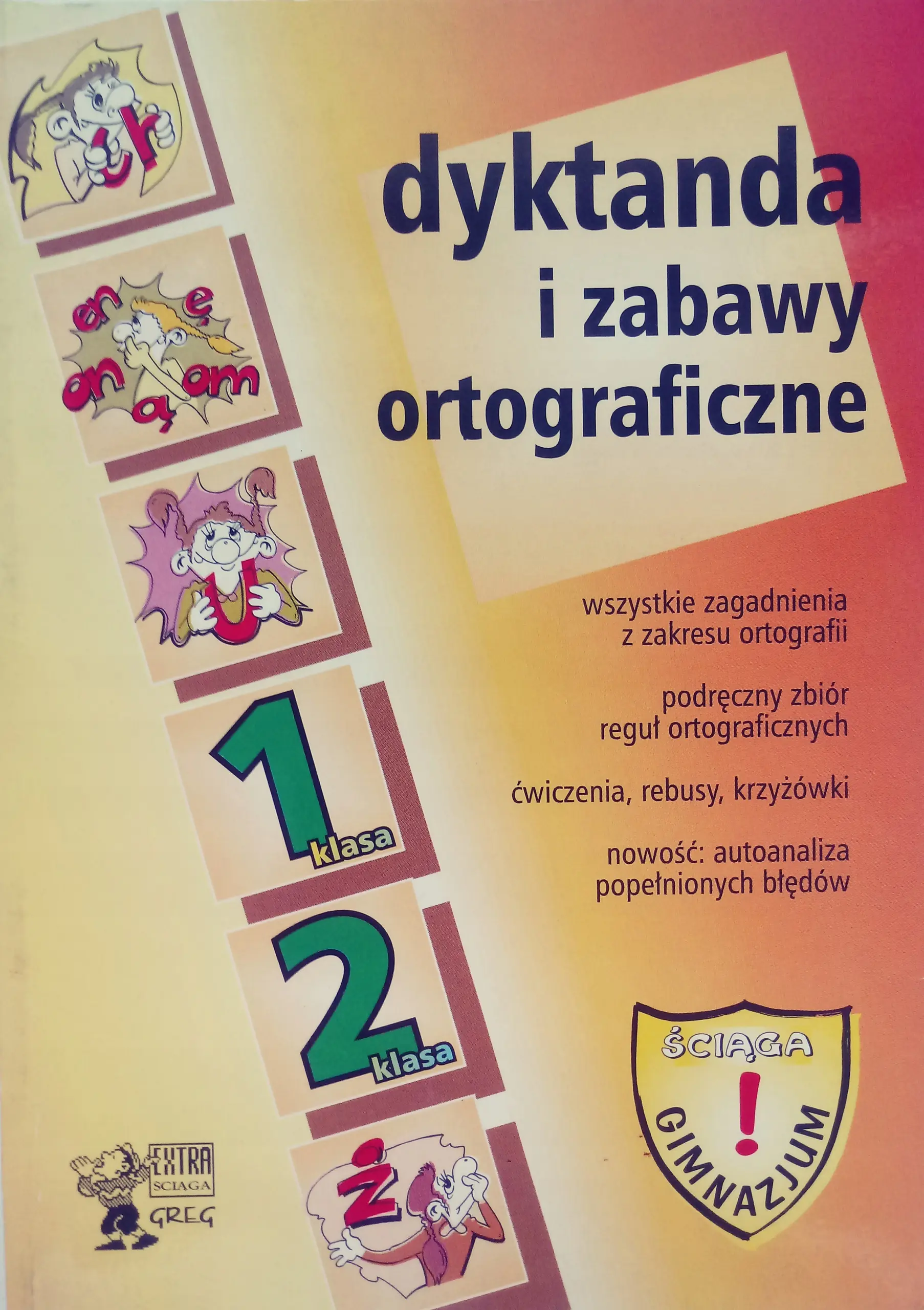 Książka - Dyktanda i zabawy ortograficzne