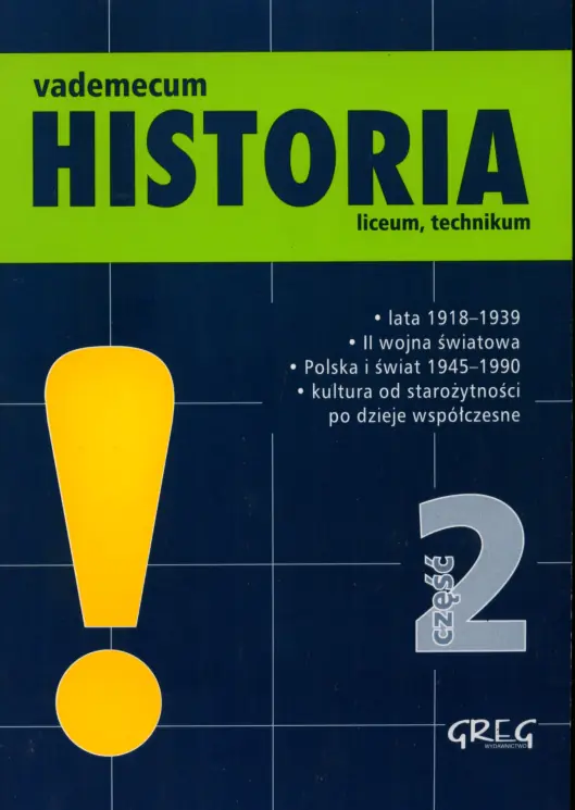 Książka - Historia. Vademecum. Liceum, technikum. Część 2