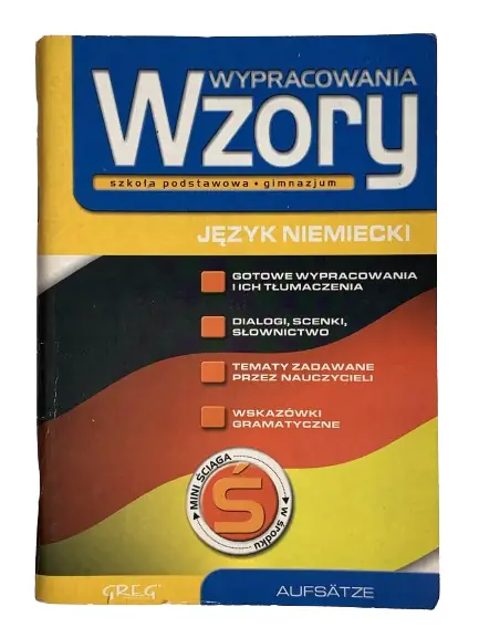Książka - Wypracowania wzory Język niemiecki