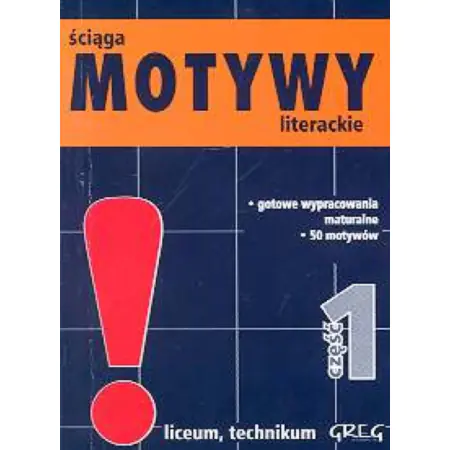 Książka - Motywy literackie. Część 1