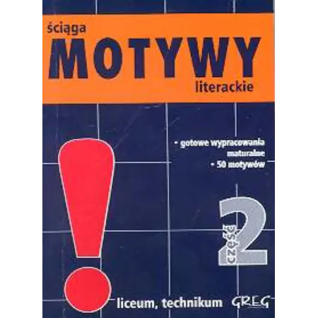 Książka - Motywy literackie - ściąga - mini wersja cz. 2