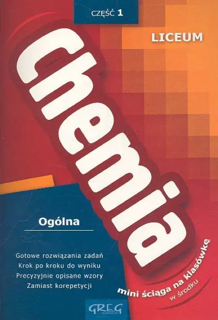 Książka - Chemia. Ściąga. Część 1