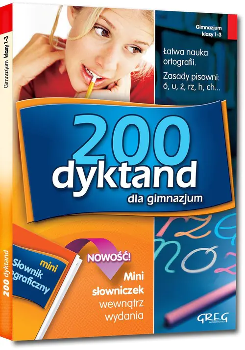 Książka - 200 dyktand dla gimnazjum