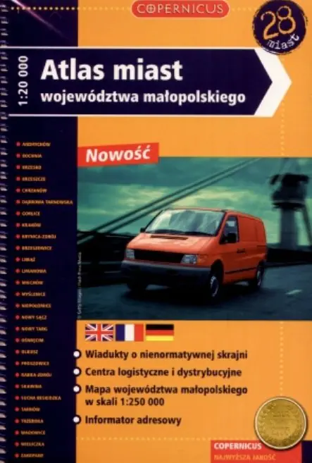 Książka - Atlas miast województwa małopolskiego - Praca zbiorowa - 