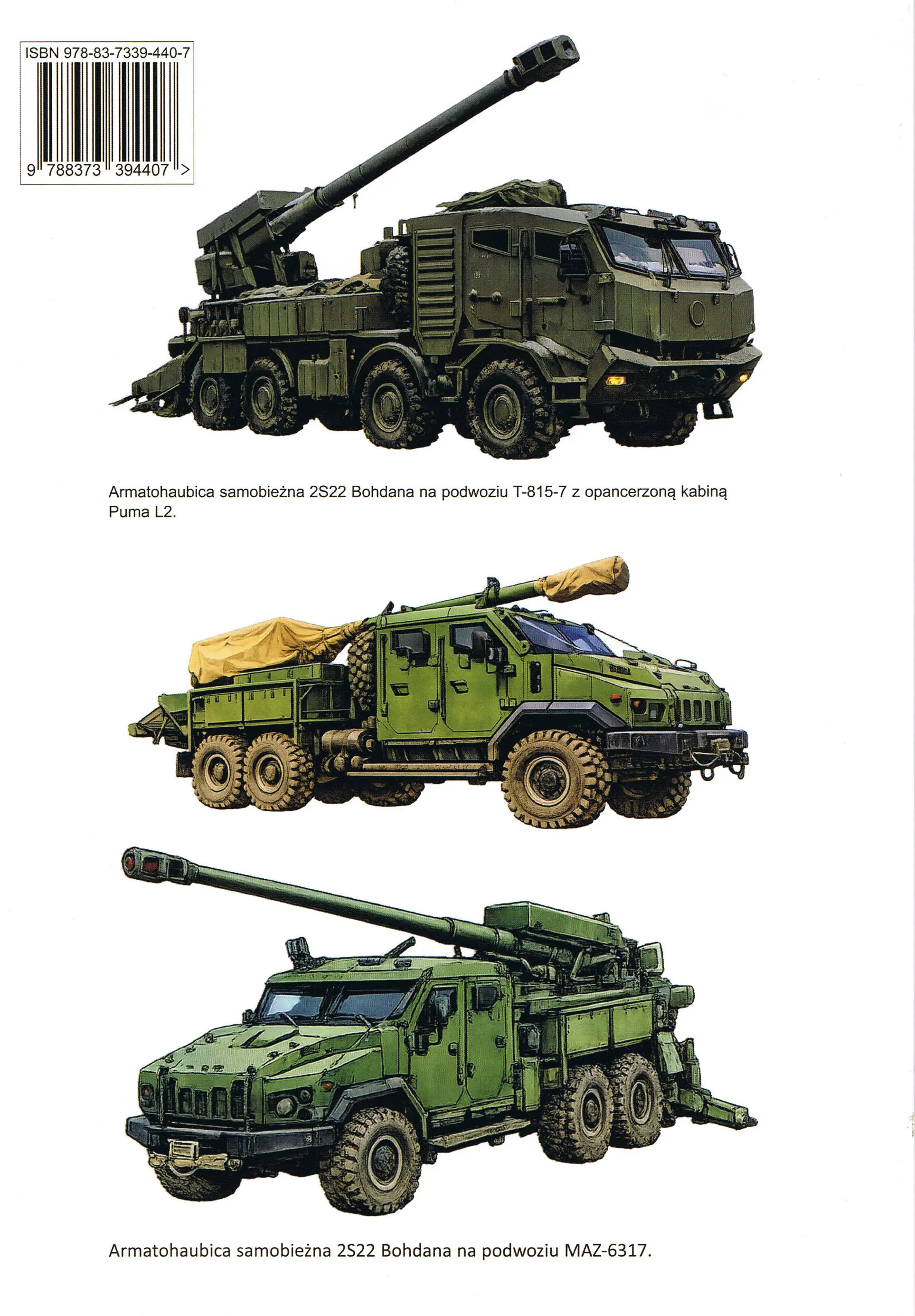 Książka - 155 mm armatohaubica samobieżna 2S22 Bohdana