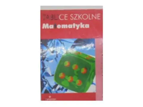 Książka - Tablice szkolne. Matematyka