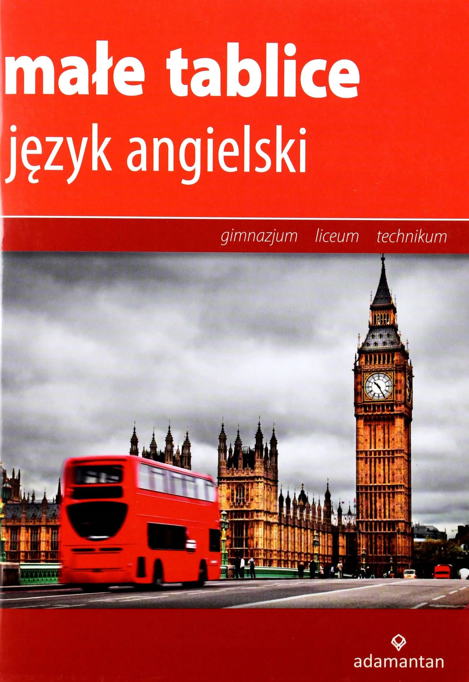 Książka - Małe tablice język angielski w.2014 ADAMANTAN