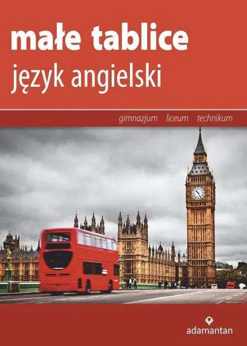 Książka - Małe tablice język angielski w.2016 ADAMANTAN
