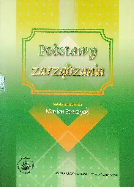 Książka - PODSTAWY ZARZĄDZANIA