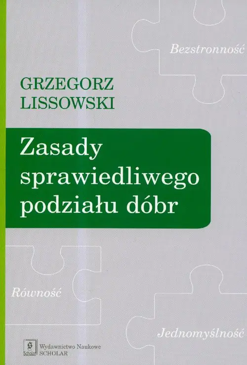 Książka - Zasady Sprawiedliwego Podziału Dóbr