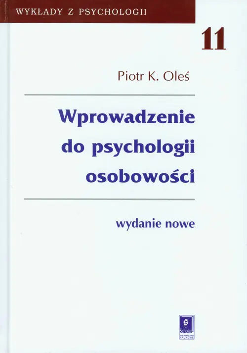 Książka - Wprowadzenie do psychologii osobowości