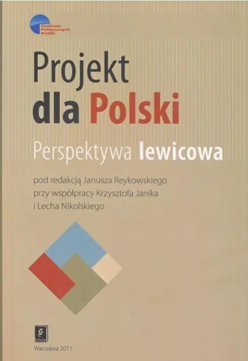 Książka - Projekt dla Polski. Perspektywa lewicowa
