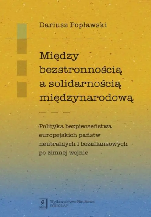 Książka - Między bezstronnością a solidarnością międzynarodową