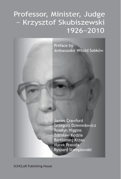 Książka - Professor, Minister, Judge - Krzysztof Skubiszewski 1926-2010