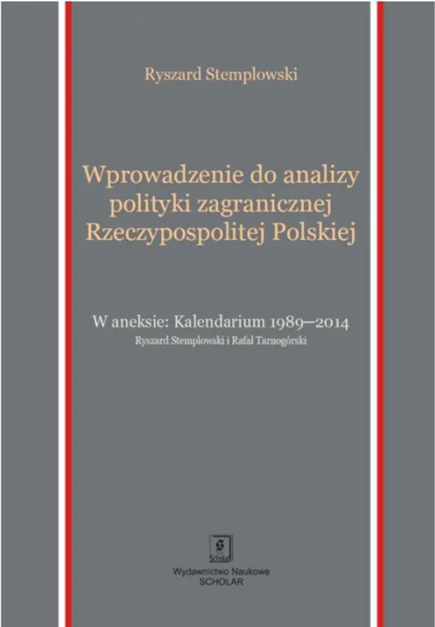 Książka - Wprowadzenie do analizy polityki zagranicznej Rzeczypospolitej Polskiej