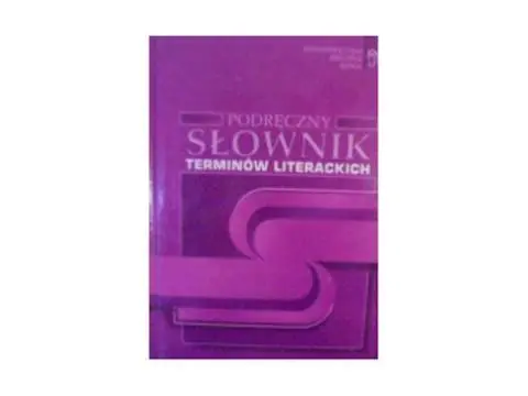 Książka - Zs podręczny słownik terminów literackich /twarda oprawa/