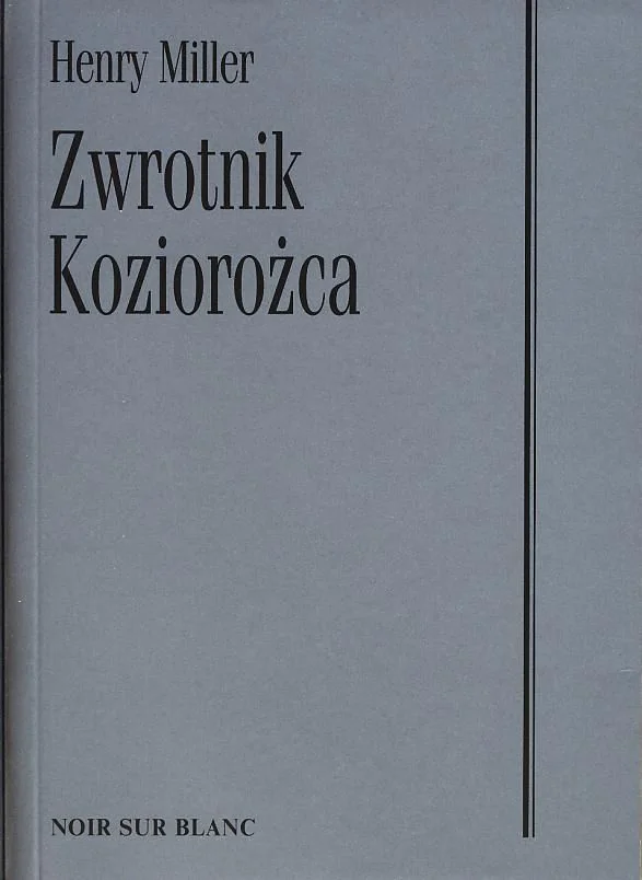 Książka - Zwrotnik Koziorożca