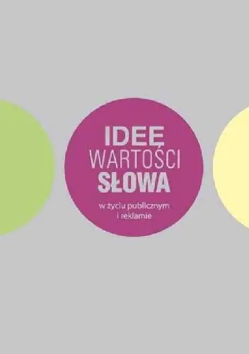 Książka - Idee, wartości, słowa