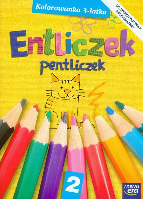 Książka - Entliczek, pentliczek. Kolorowanka trzylatka cz. 2
