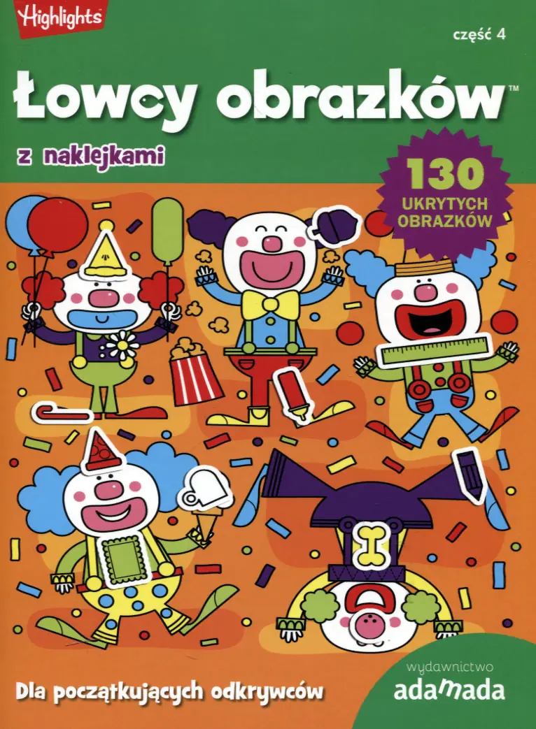 Książka - Łowcy obrazków z naklejkami. Dla początkujących odkrywców. Część 4