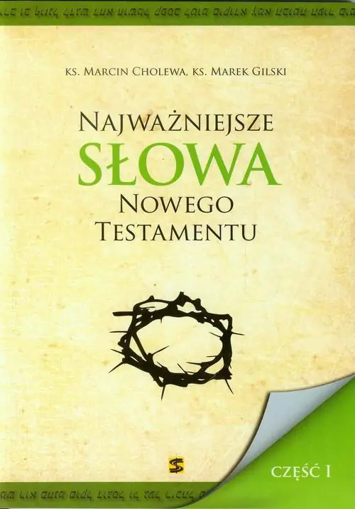 Książka - Najważniejsze słowa Nowego Testamentu cz.1