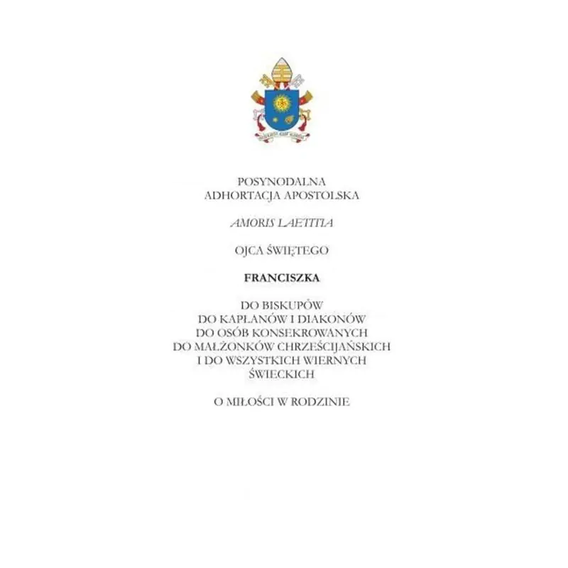 Książka - Amoris Laetitia