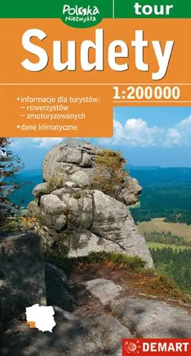 Książka - Sudety. Mapa turystyczna 1:200 000