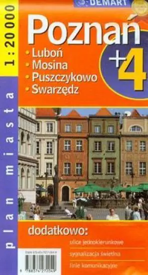 Książka - Poznań plus 4 plan miasta