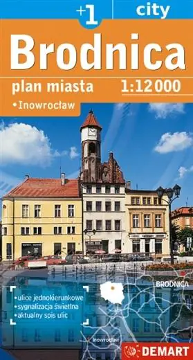Książka - Brodnica Inowrocław. Plan miasta 1:12 000