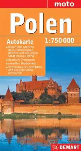 Książka - Polen. Autokarte 1:750 000