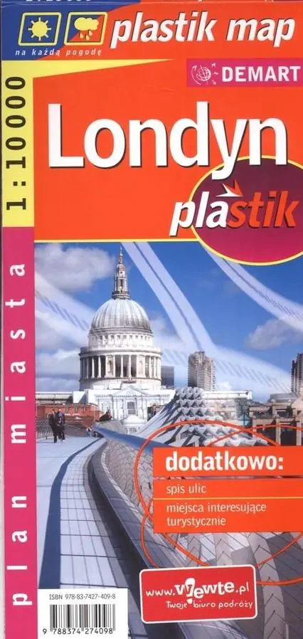 Książka - Plan miasta Londyn 1:10 000