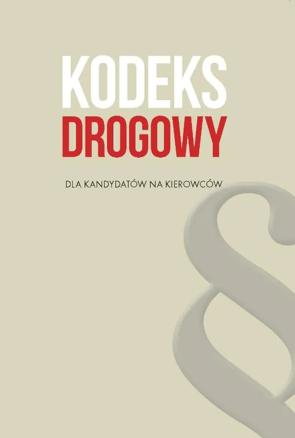Książka - Kodeks drogowy dla kandydatów na kierowców