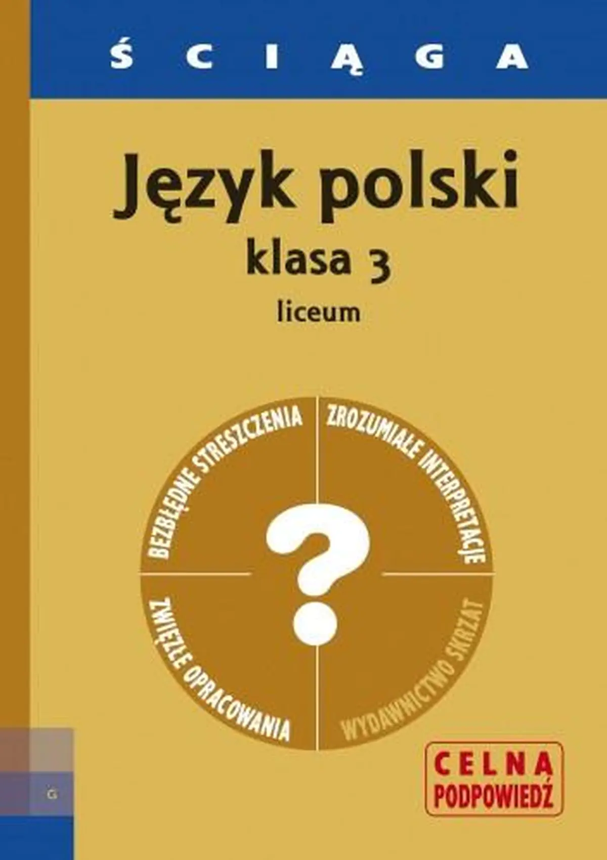 Książka - Język polski klasa 3 liceum - ściąga