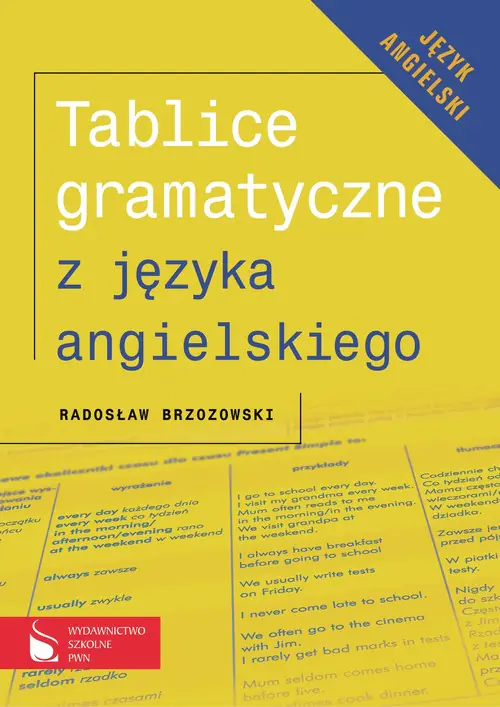 Książka - Tablice gramatyczne z języka angielskiego