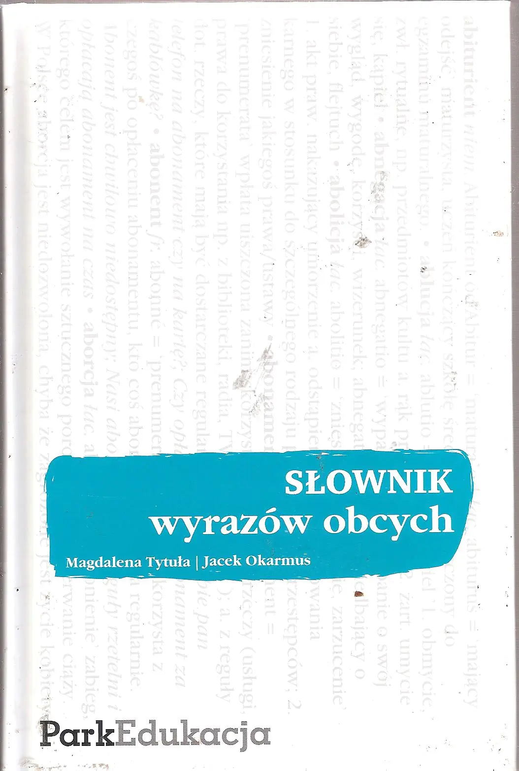 Książka - Słownik wyrazów obcych