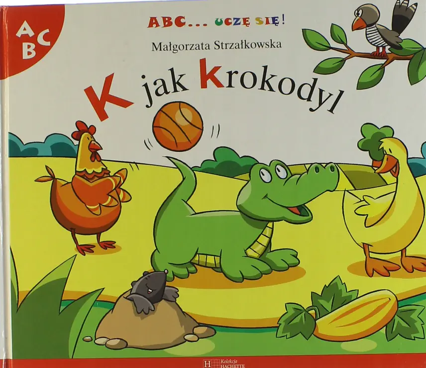 Książka - ABC UCZĘ SIĘ - K JAK KROKODYL