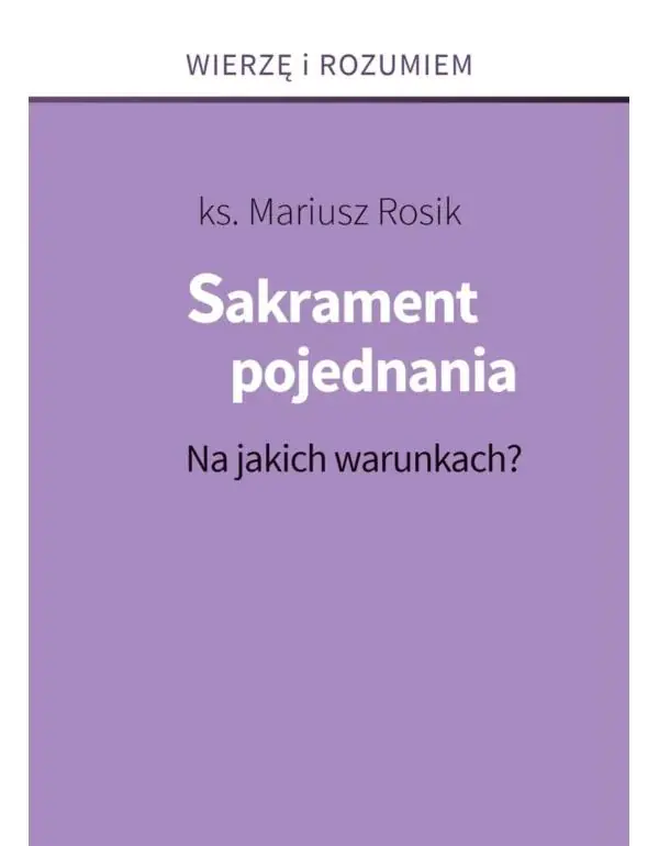 Książka - Sakrament pojednania